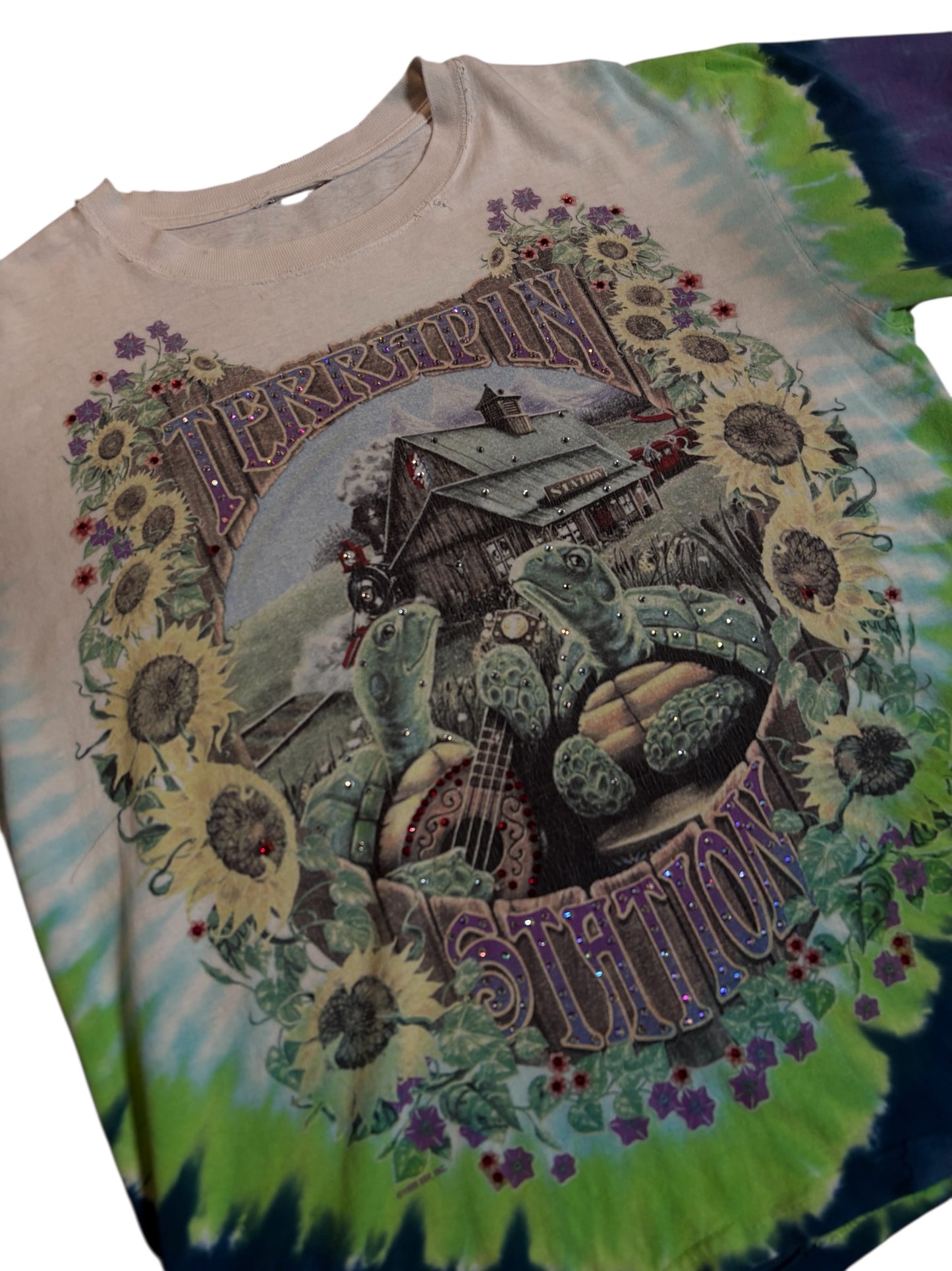 1/1 Grateful Dead vintage distressed graphic T (large)